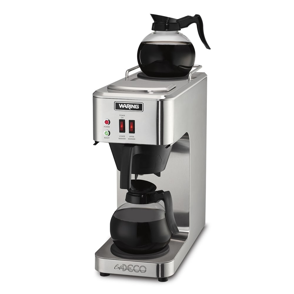 Waring WCM50 Medium Volume Decanter Coffee Maker Pourover, 3 gal/hr, 120v