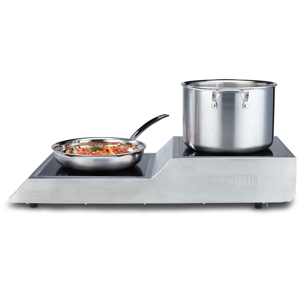 Waring WIH800 Countertop Induction Cooktop w/ (2) Burners, 208240v/1ph