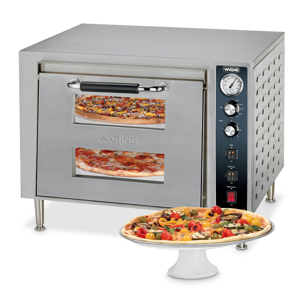 Waring WPO700 Countertop Pizza Oven Double Deck, 240v/1ph