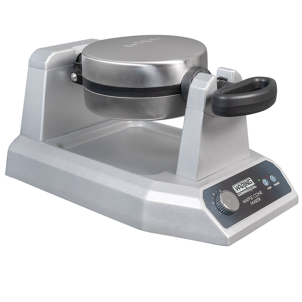 Waring WWCM180 Single Waffle Cone Maker w/ Embedded Heating Element & ExtraDeep Drip Pan