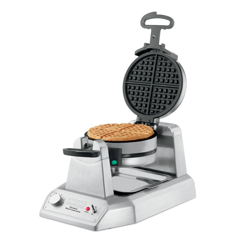 Waring WWD200 Double Classic American Waffle Maker w/ Cast Aluminum