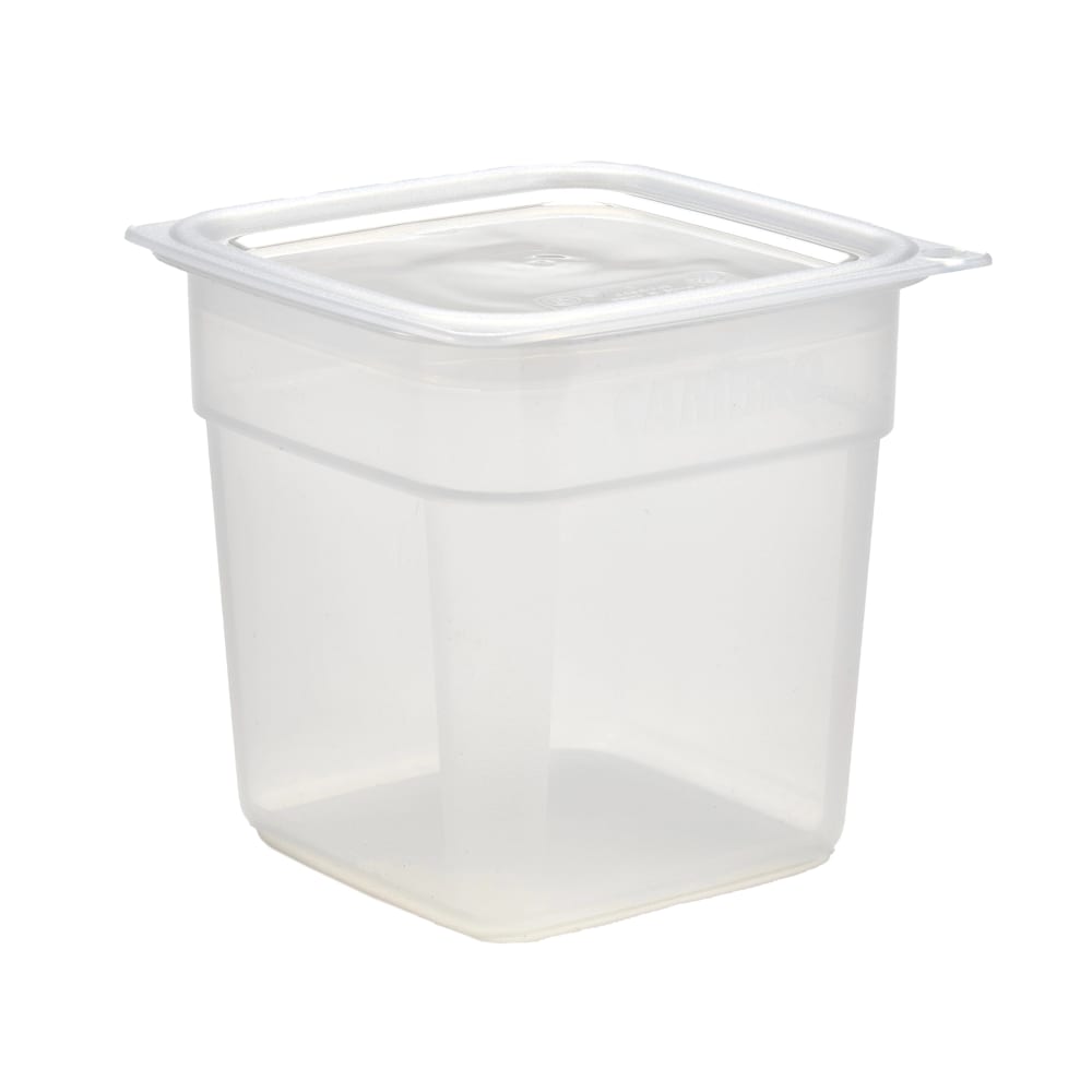 Cambro Camsquare 2SFSCW135 – Contenitore Per Alimenti In Policarbonato 2 Qt (1,9L) – Trasparente – Confezione Da 6 Pezzi