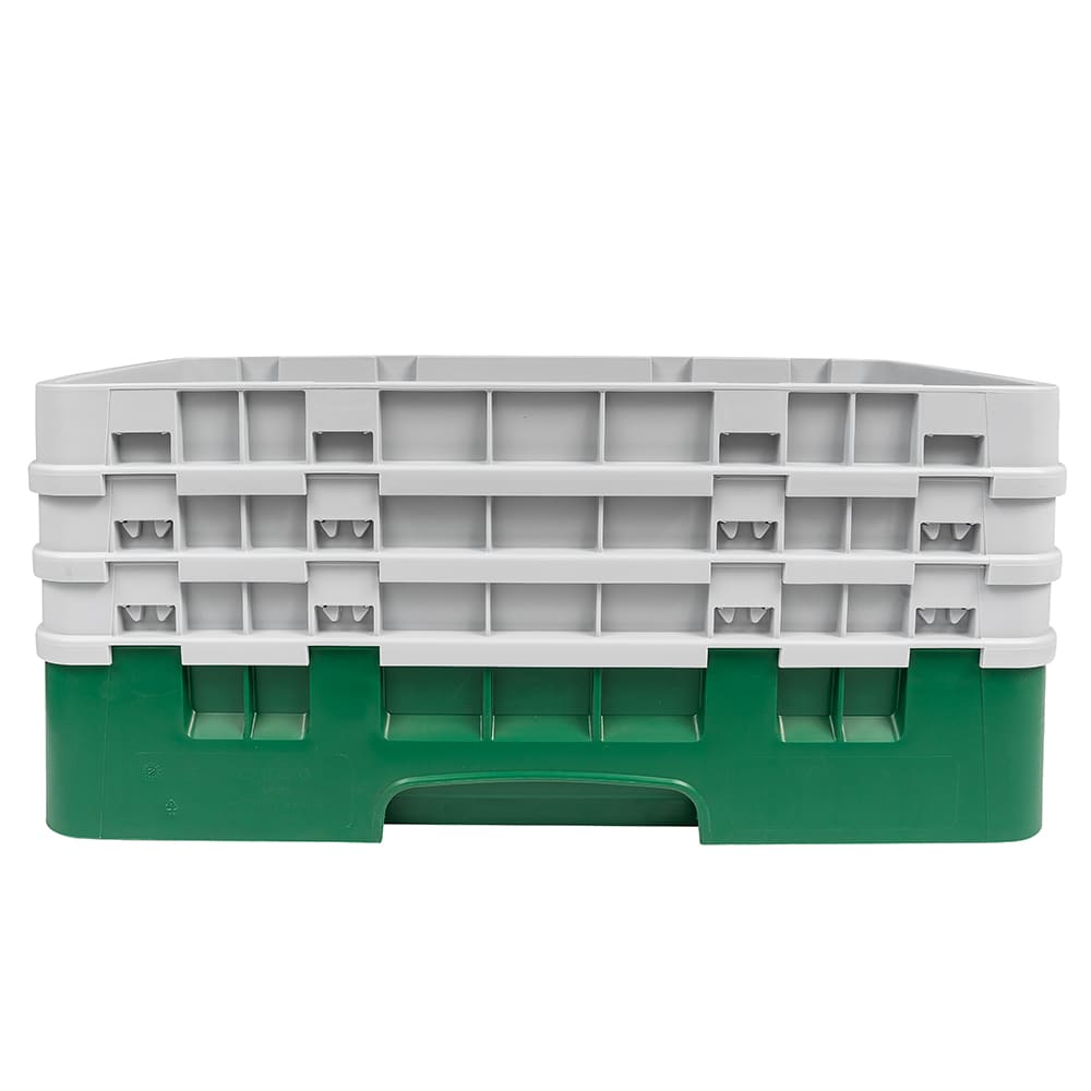 Cambro 8HS638119 Camrack Glass Rack Half Size, (3)Extenders, 8