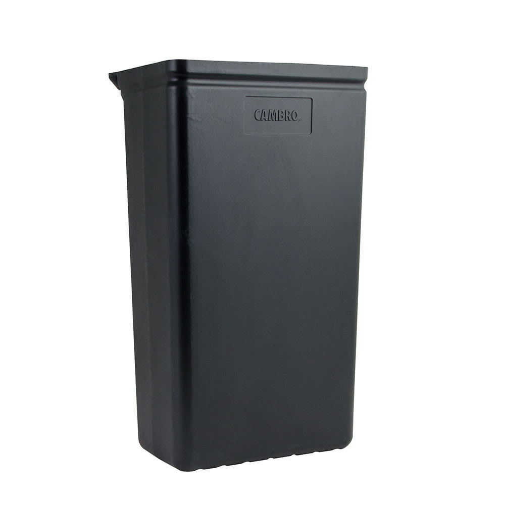 Cambro BC331KDTC110 8 gal Trash Container for KD Service Cart, Black