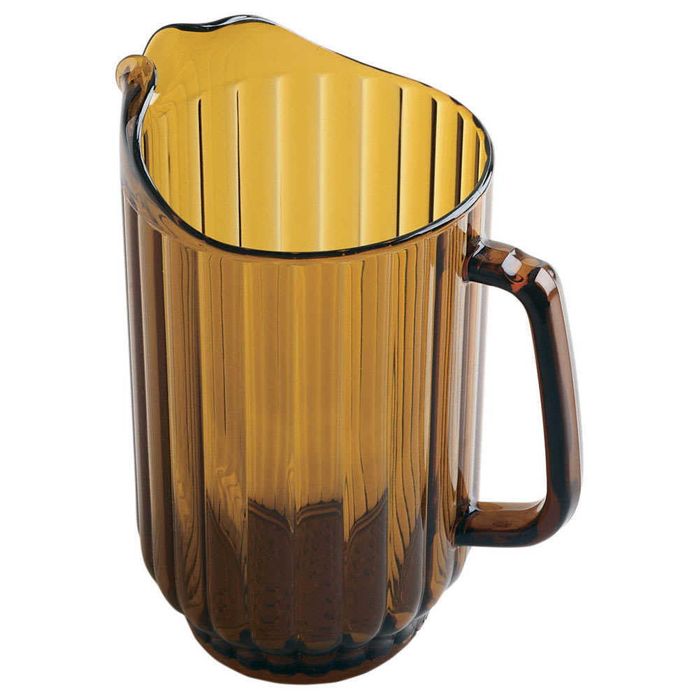 Cambro P600CW153 60 oz Camwear Pitcher - Amber