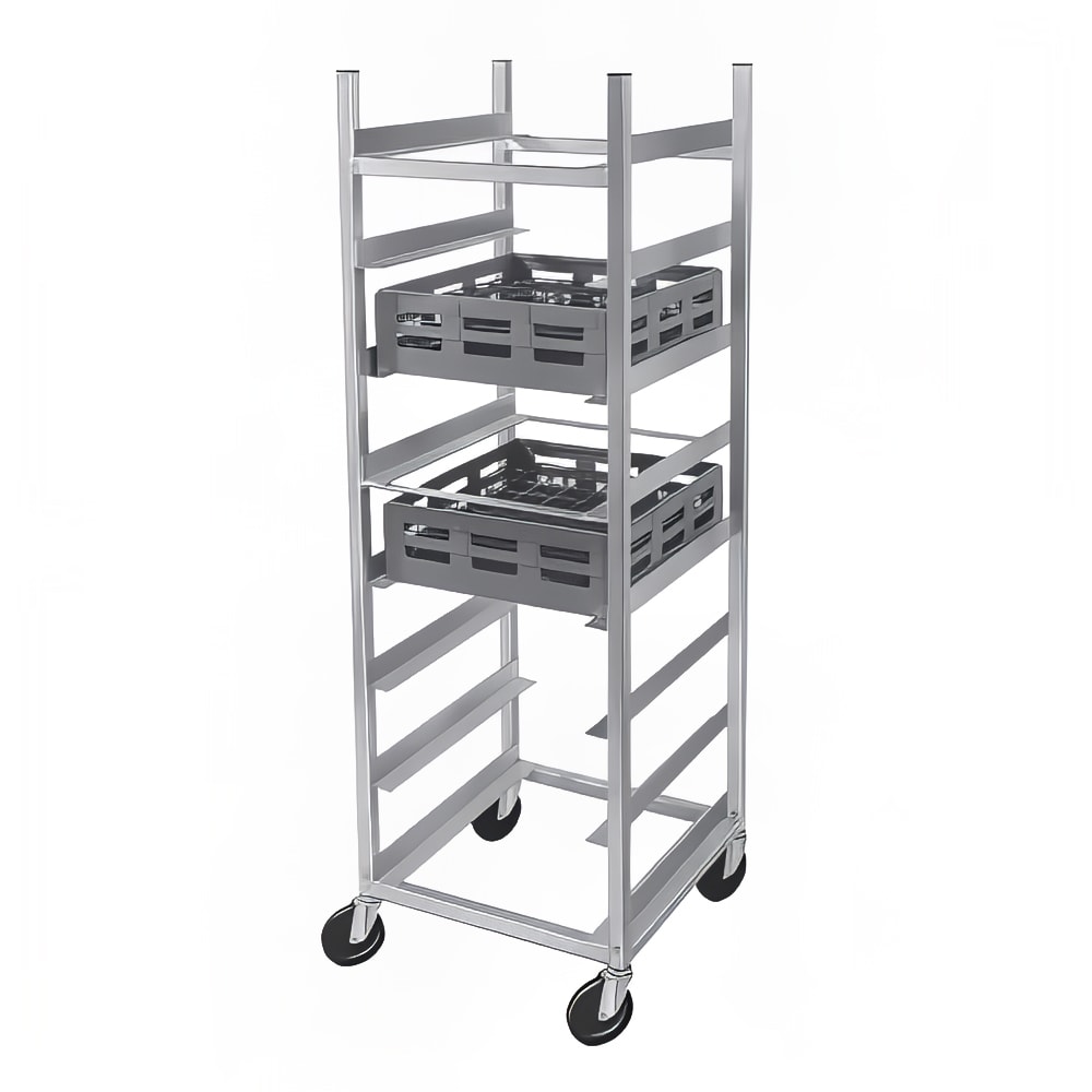 Commercial Restaurant Dishwasher Gray Dish Glass Rack Dolly Shelf Cart Full Size