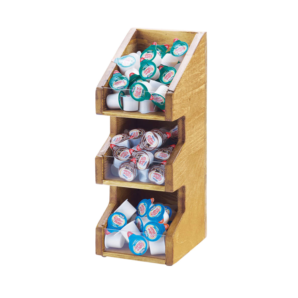 Cal-Mil 2053-99 Condiment Organizer w/ (3) Bins - Brown