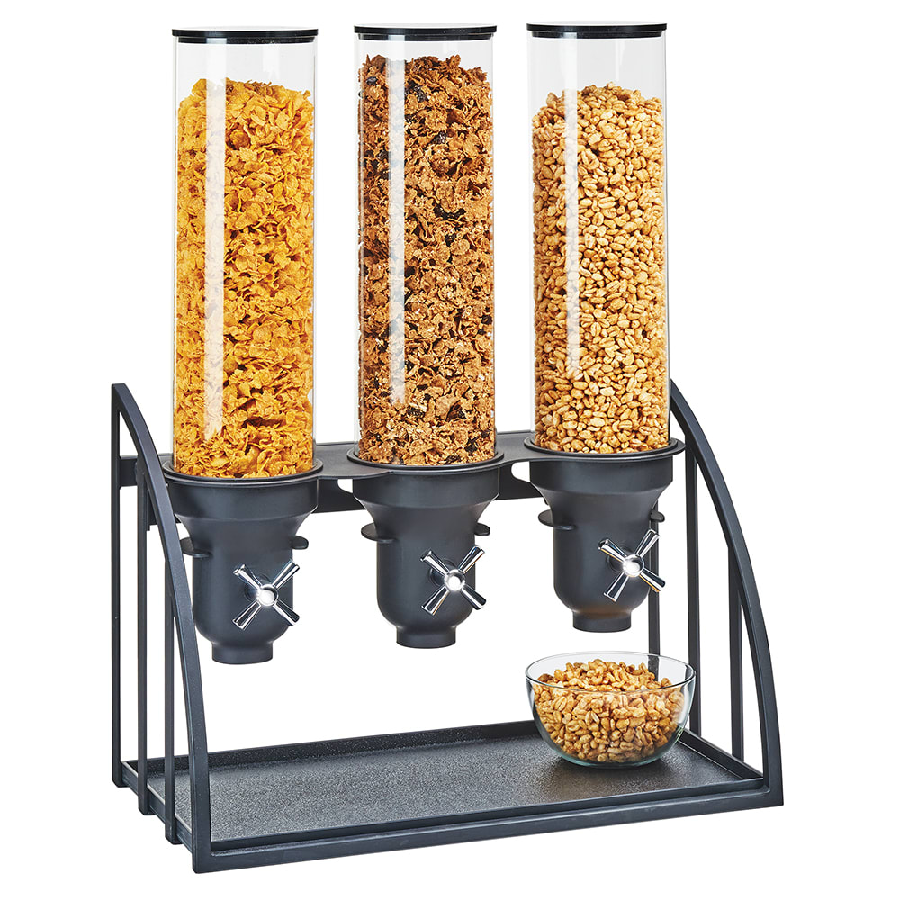 CalMil 3597313 Countertop Cereal Dispenser, (3) 4 1/2 liter Hoppers