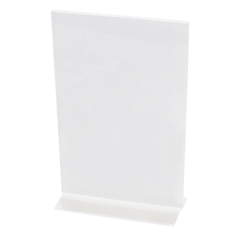 CalMil 524 Tabletop Menu Card Holder 5 1/2" x 8 1/2", Acrylic