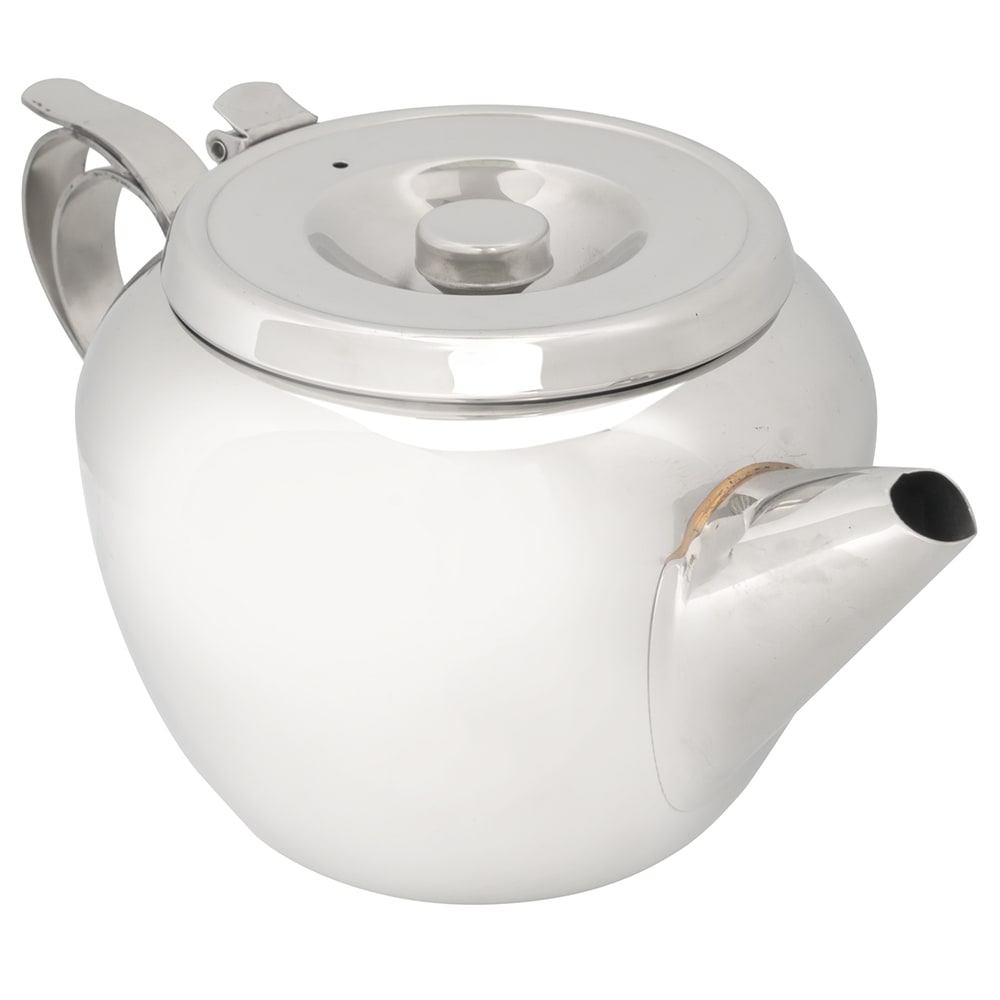 Browne 515154 Stackable Teapot, 48 oz, 18/8 Stainless Steel, Stackable