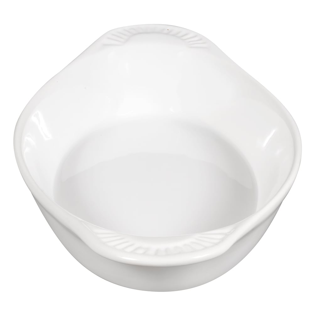 Browne 564015W 16 oz. Porcelain, Oval, Lasagna Baking Dish, White