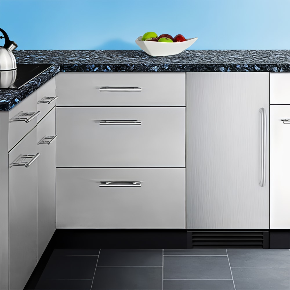 Summit BIM44GADA 14 1/2"W Full Cube Undercounter Ice Machine 50 lbs