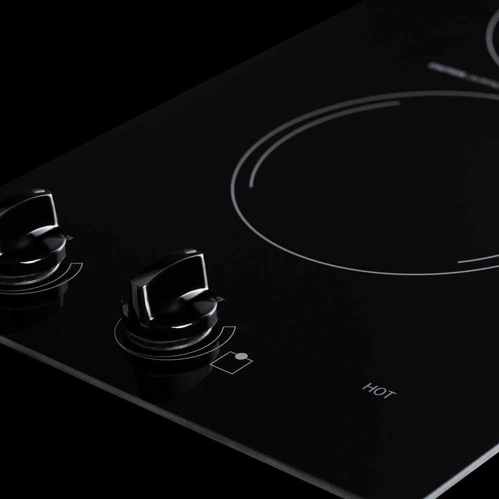 Summit CR2110 12" Smoothtop Electric Cooktop 2 Burners Built In 115 Volt Black 