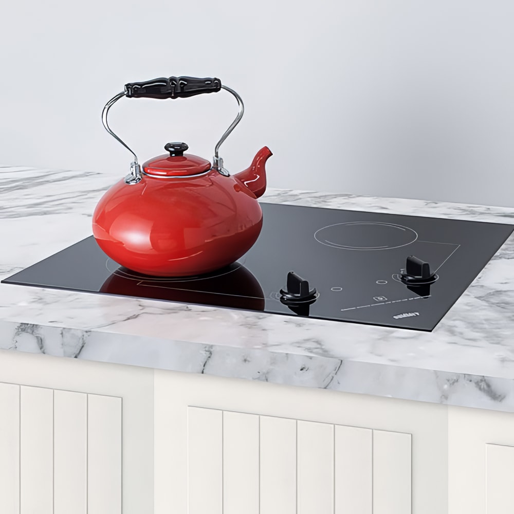 Summit CR2B121 2 Burner Electric Cooktop 20" x 16", Ceramic, 115v