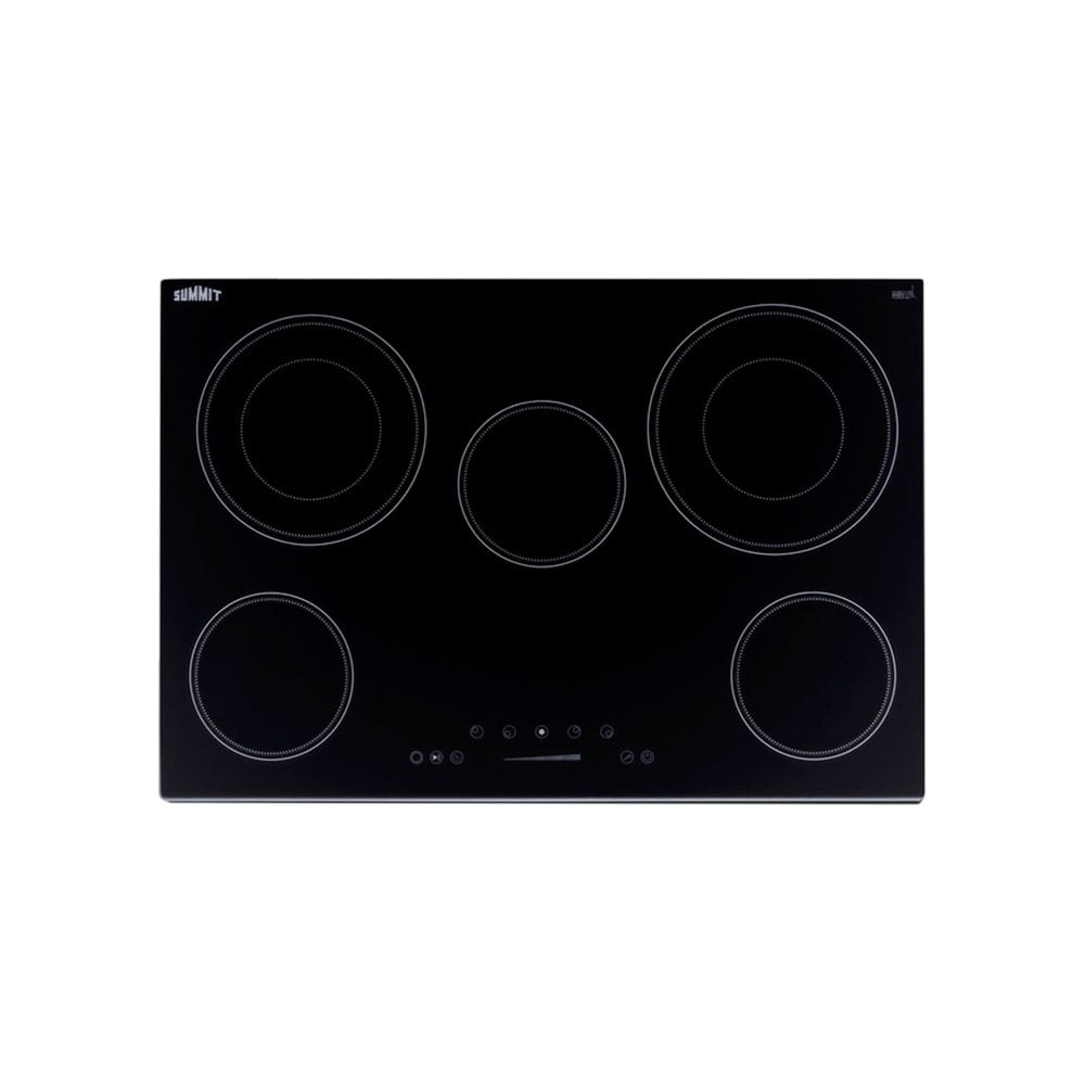 Summit CR5B30T7B 30"W Electric Radiant Cooktop w/ (5) Burners Black