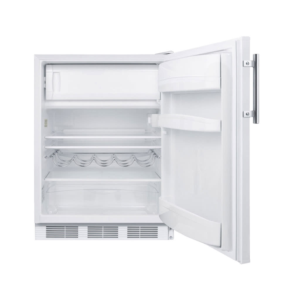Summit CT661W 24" Refrigerator Freezer w/ Dual Evaporator, 5.1 cu ft