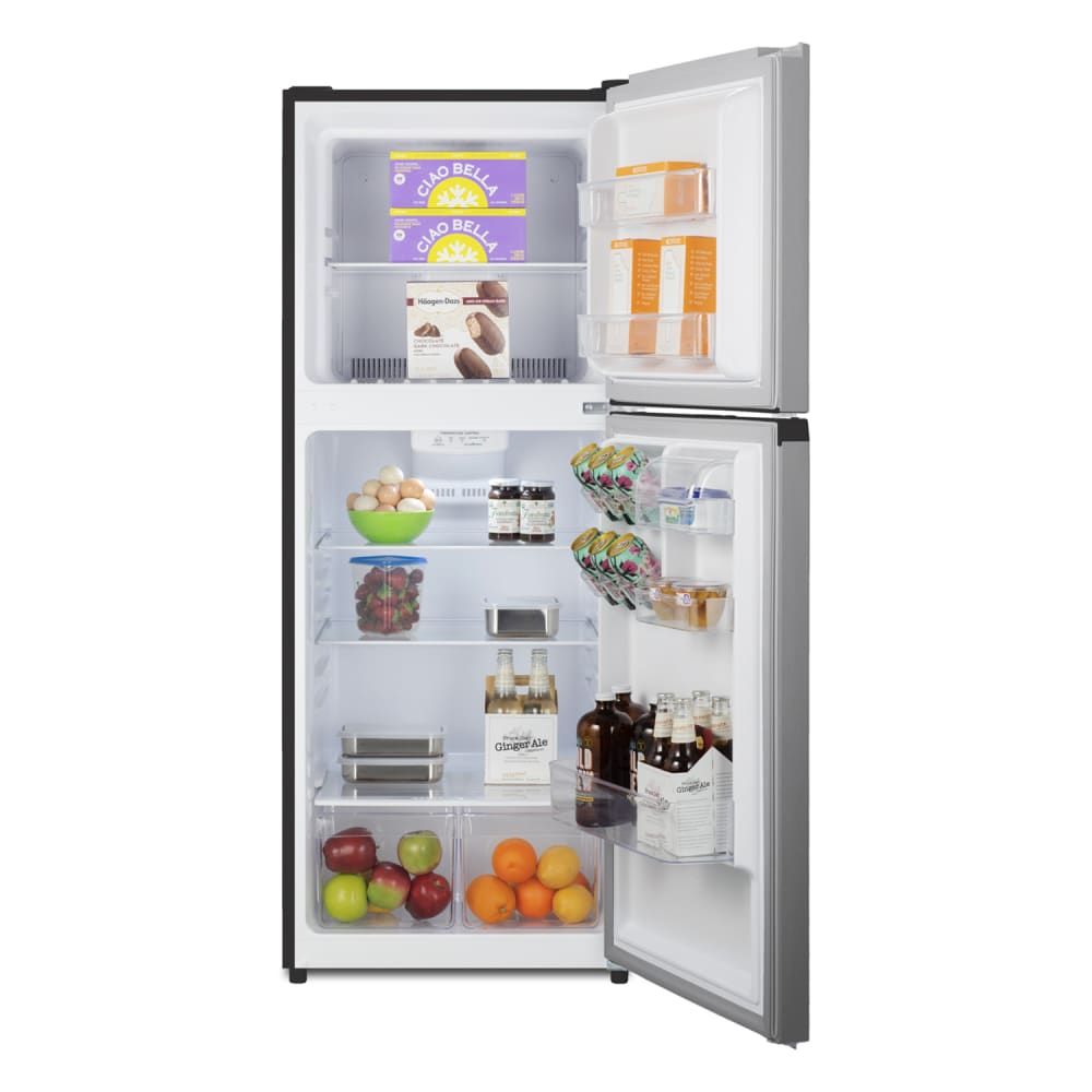 Summit FF1089PL 10.1 cu ft Compact Refrigerator Freezer Black/Stainless, 115v