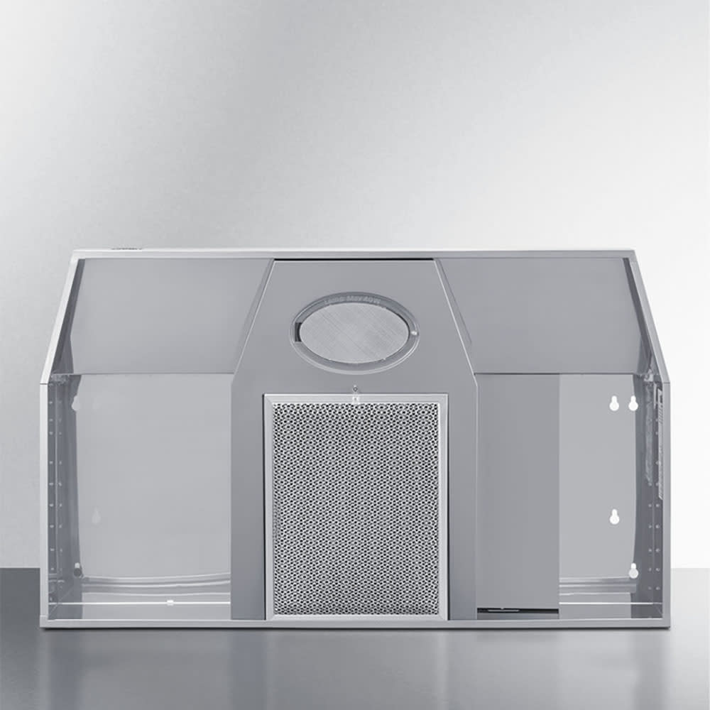 Summit H30RSS 30"W Under Ductless Range Hood with Twospeed Fan