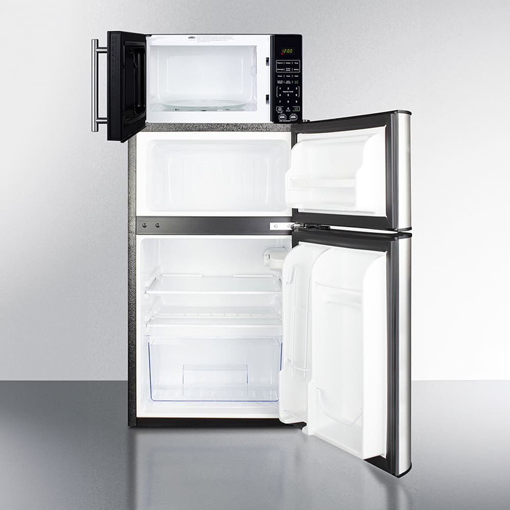 Summit MRF34BSSA 3.2 cu ft RefrigeratorFreezer/Microwave Combo Black