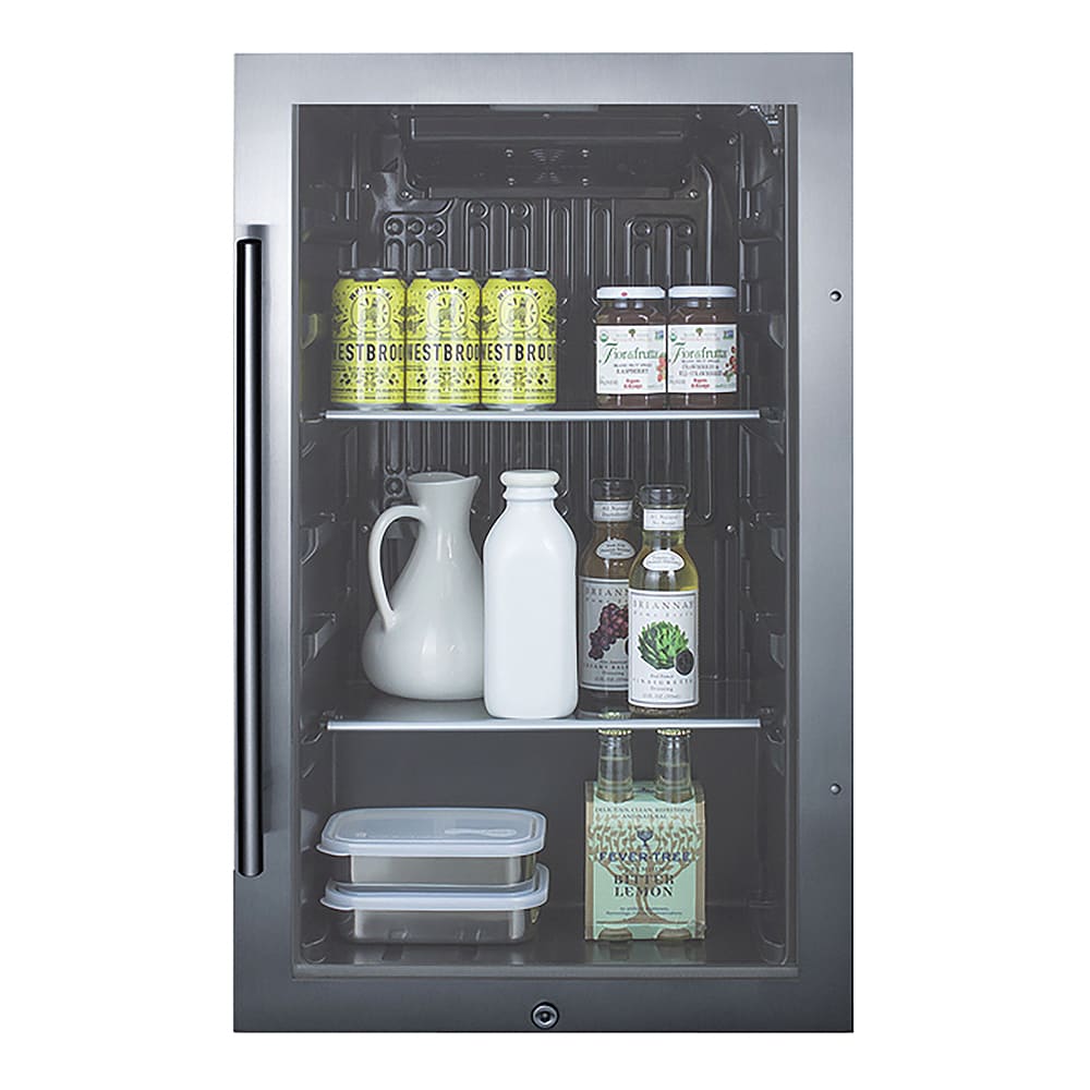 Summit SPR488BOS 19" W Indoor/Outdoor Undercounter Refrigerator w/ (1
