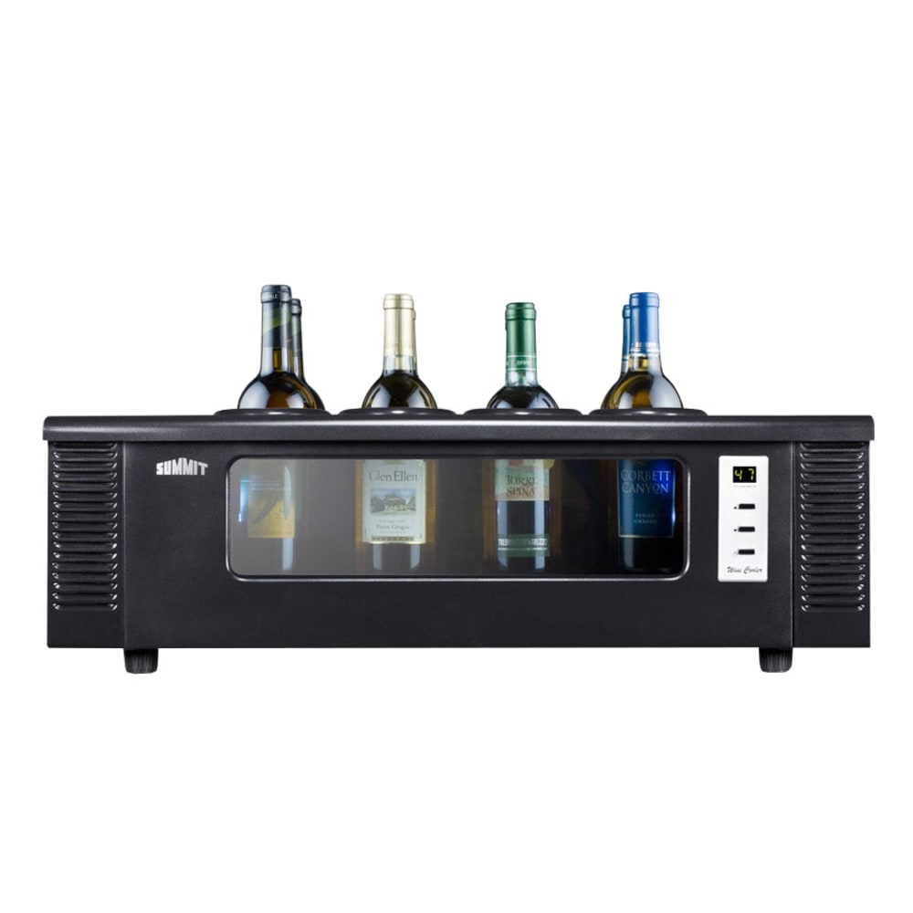 Summit STC1 Thermoelectric Wine Chiller w/ 8 Bottle Capacity Black, 115v