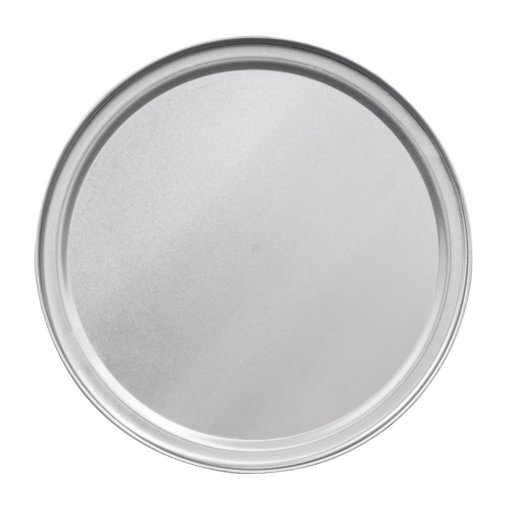 Winco - APZT-14 - 14 in Wide Rim Aluminum Pizza Pan