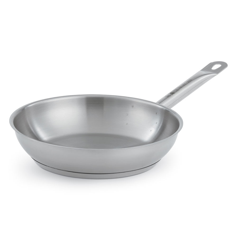 VOLLRATH N3808 Stainless Steel Fry Pan, 8 In. Dia. 