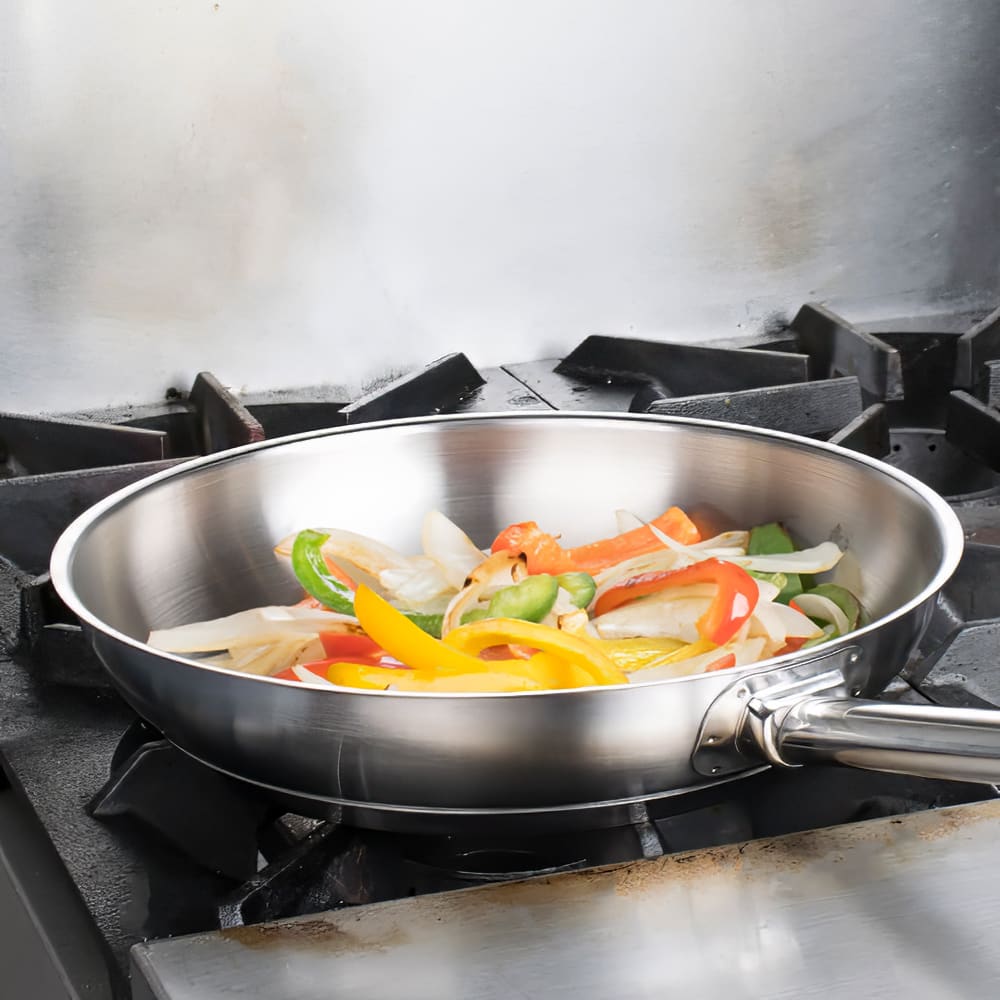 Vollrath Arkadia 10 Aluminum Non-Stick Fry Pan with Black Silicone Handle