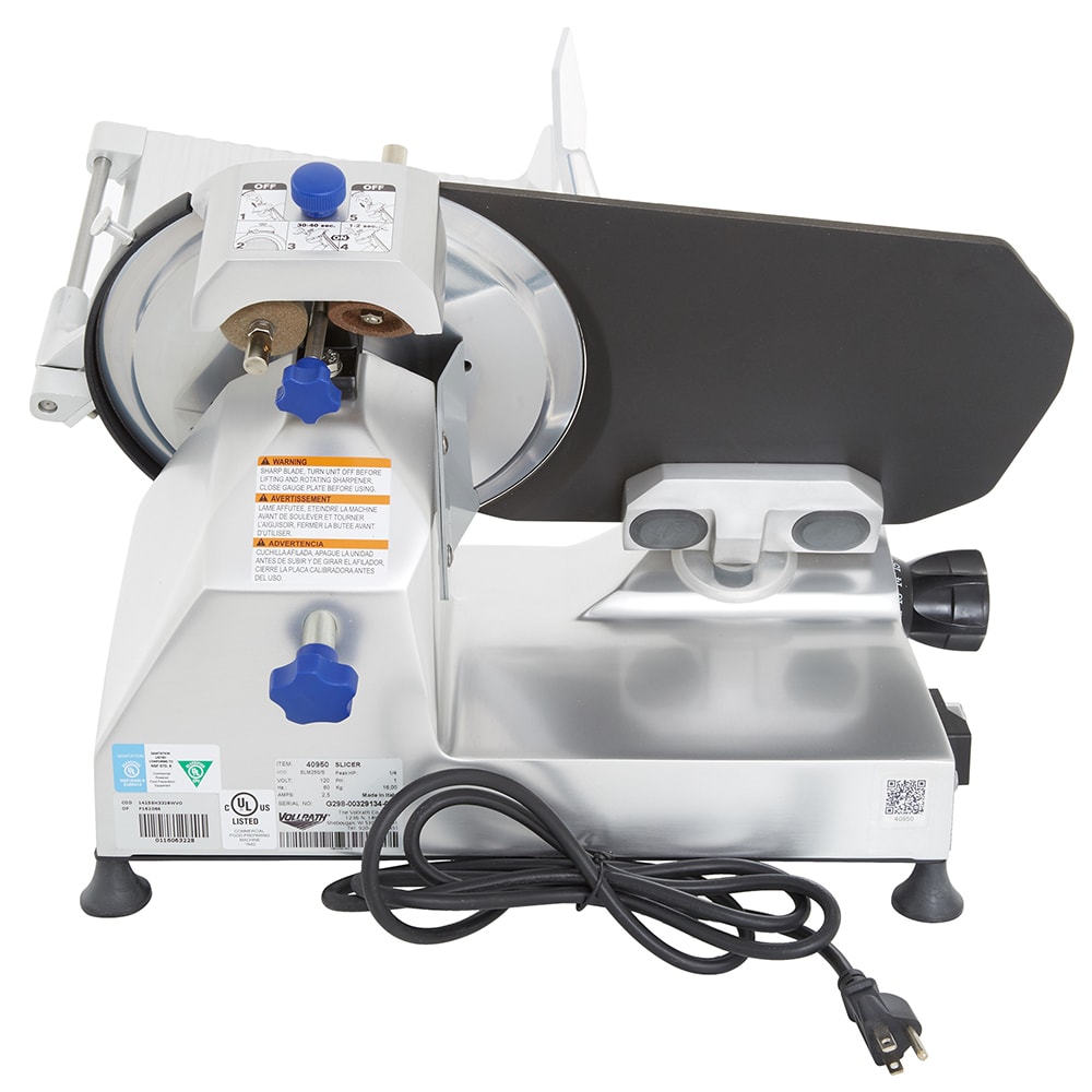 Vollrath 40950 Manual Meat Slicer w/ 10" Blade, Belt Driven, Aluminum