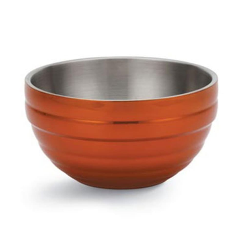 Winco DWAB-L Large Insulated Stainless Steel Angled Display Bowl 2-1/4 Qt.
