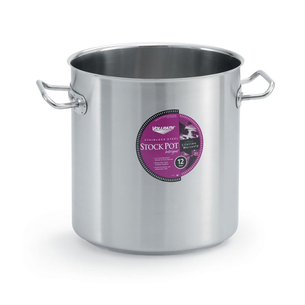 Vollrath 47721 12 qt Intrigue® Stainless Steel Stock Pot Induction Ready