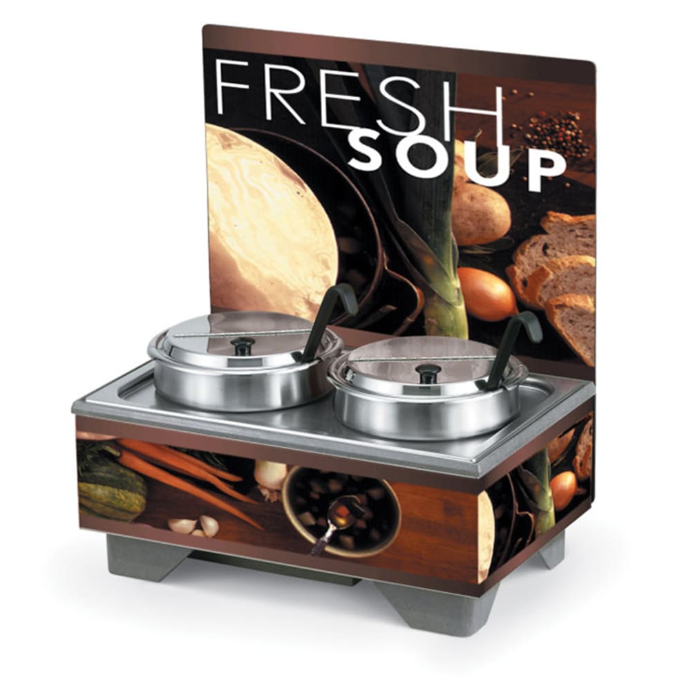 Vollrath 720202103 Full Size Soup Merchandiser Base - Country Kitchen, Menu  Board, 7 qt Accessories, 120v
