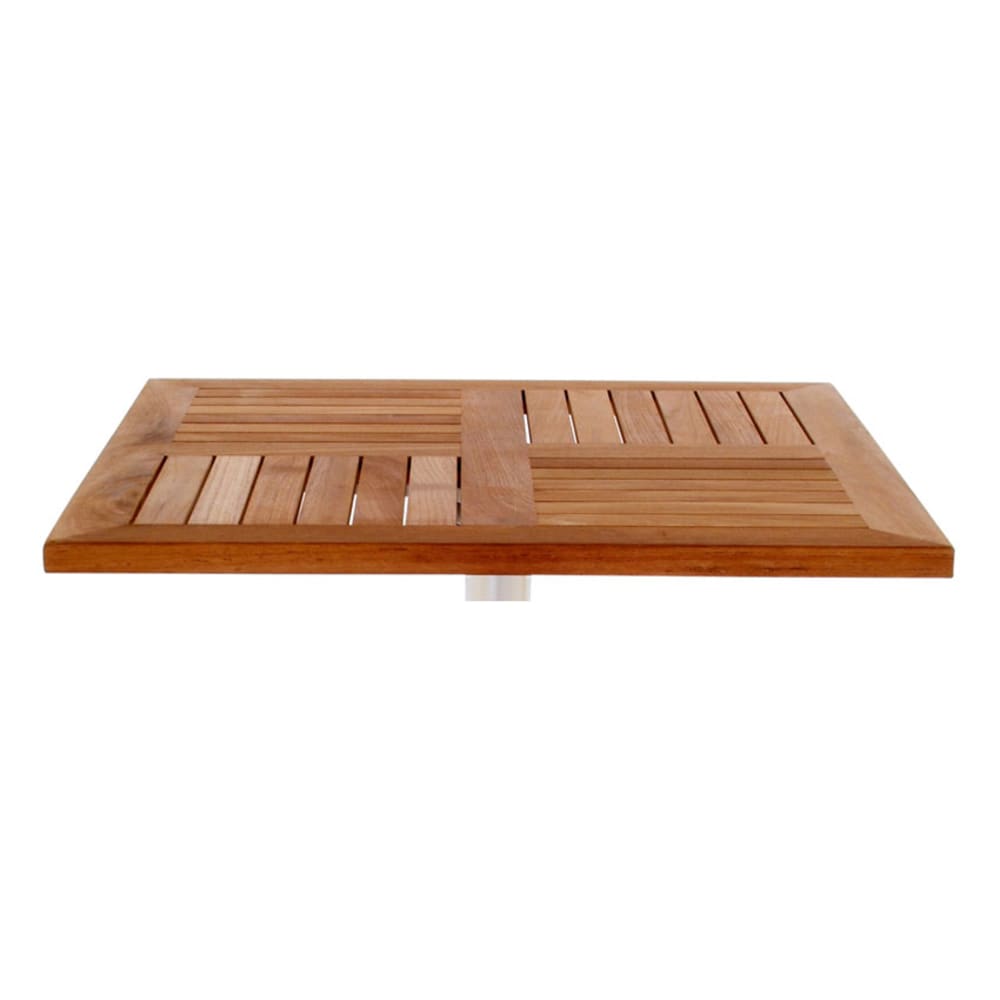 emu 1453 36" Square Tom Indoor/Outdoor Table Top, Natural Teak Wood
