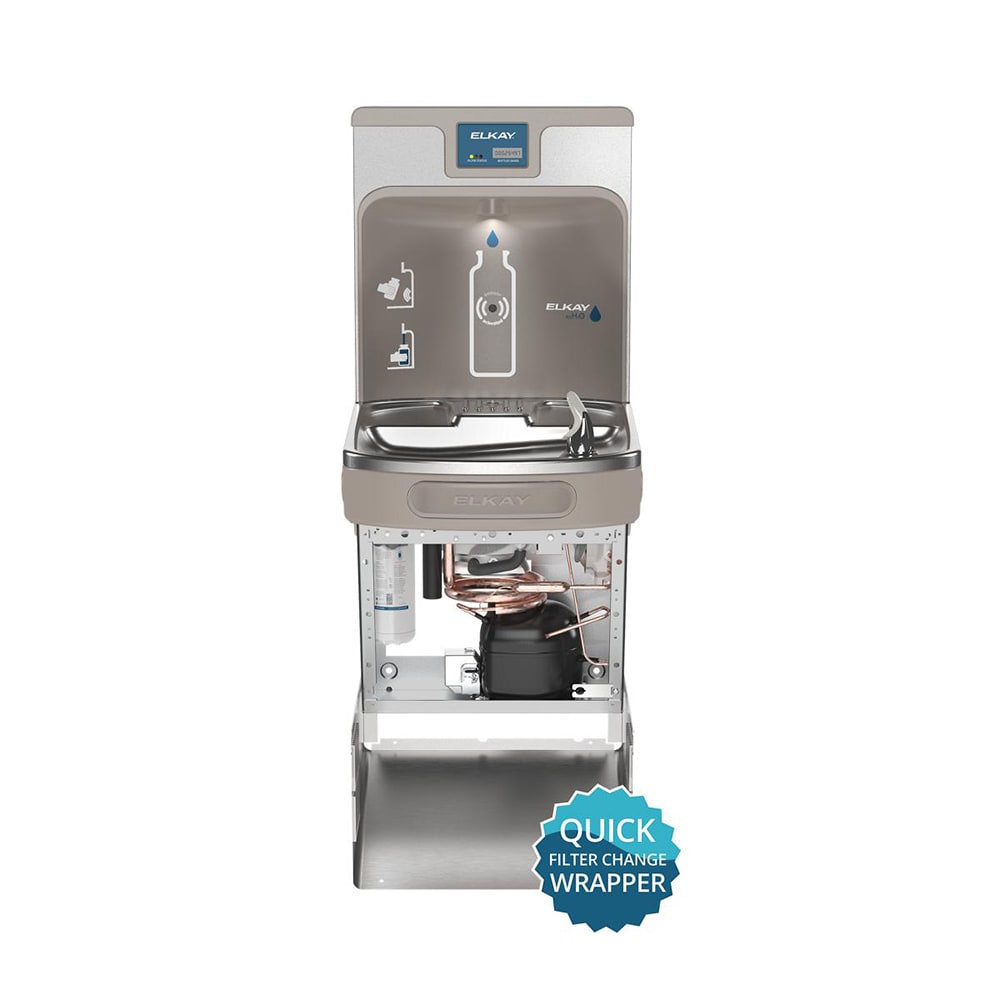 Elkay LZS8WSSK Wall Mount Drinking Fountain w/ Bottle Filler