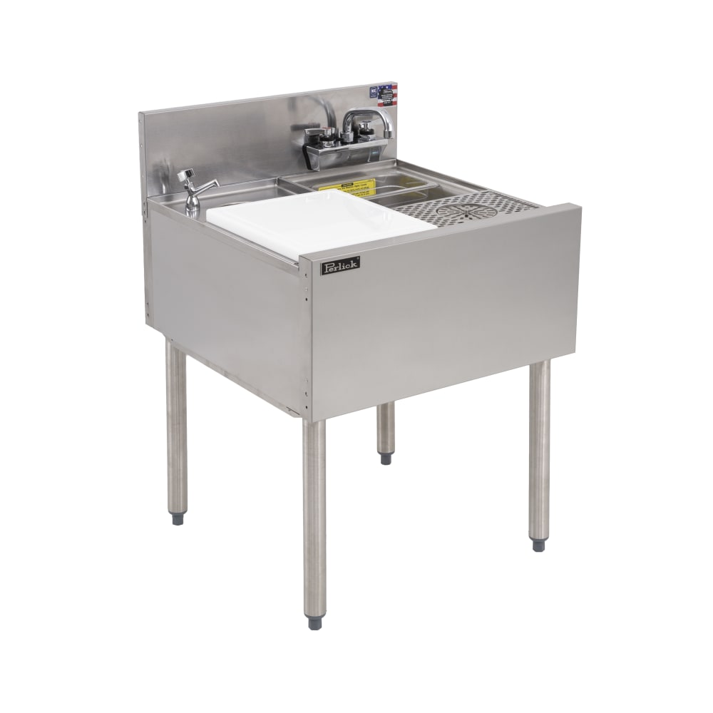 Perlick TSF24PSSBRT Commercial Prep Sink w/ 9 3/4"L x 10 1/2"W x 6"D