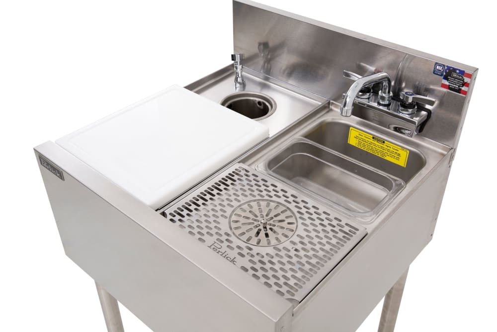 Perlick TSF24PSSBRT Commercial Prep Sink w/ 9 3/4"L x 10 1/2"W x 6"D