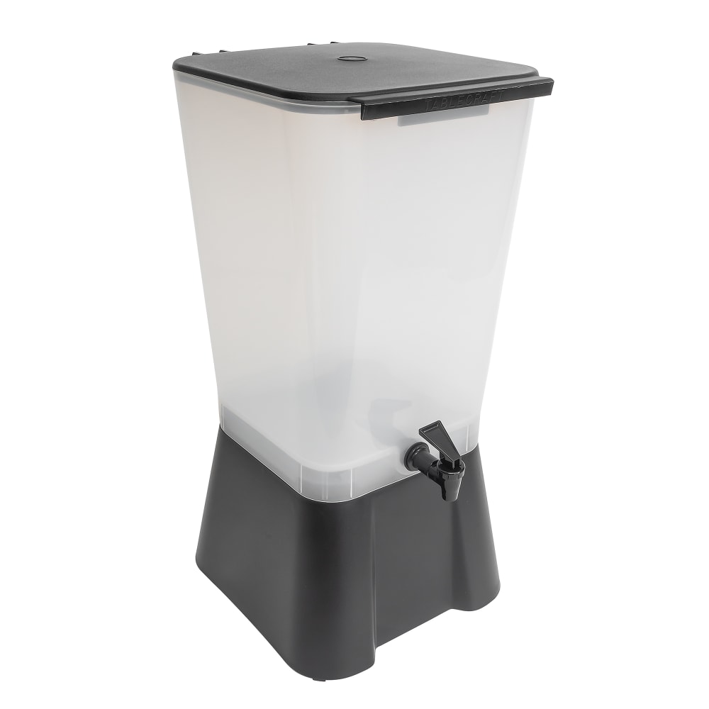 Tablecraft 1053 5 gal Beverage Dispenser Plastic Container, Black Base