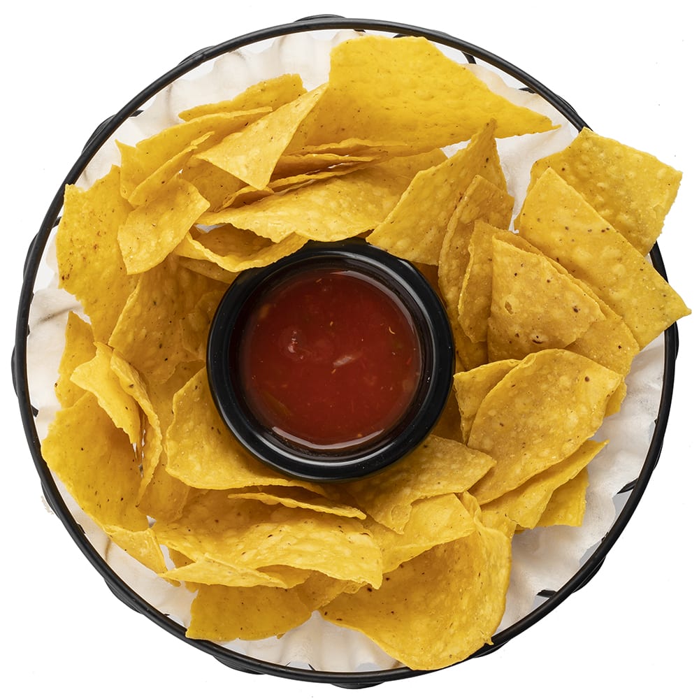 Tablecraft 10535 8" Round Serving Basket Metal, Black