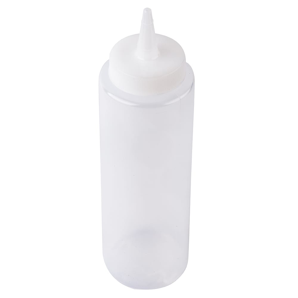 Tablecraft 108C Squeeze Dispenser, 8 oz, Clear, Dozen