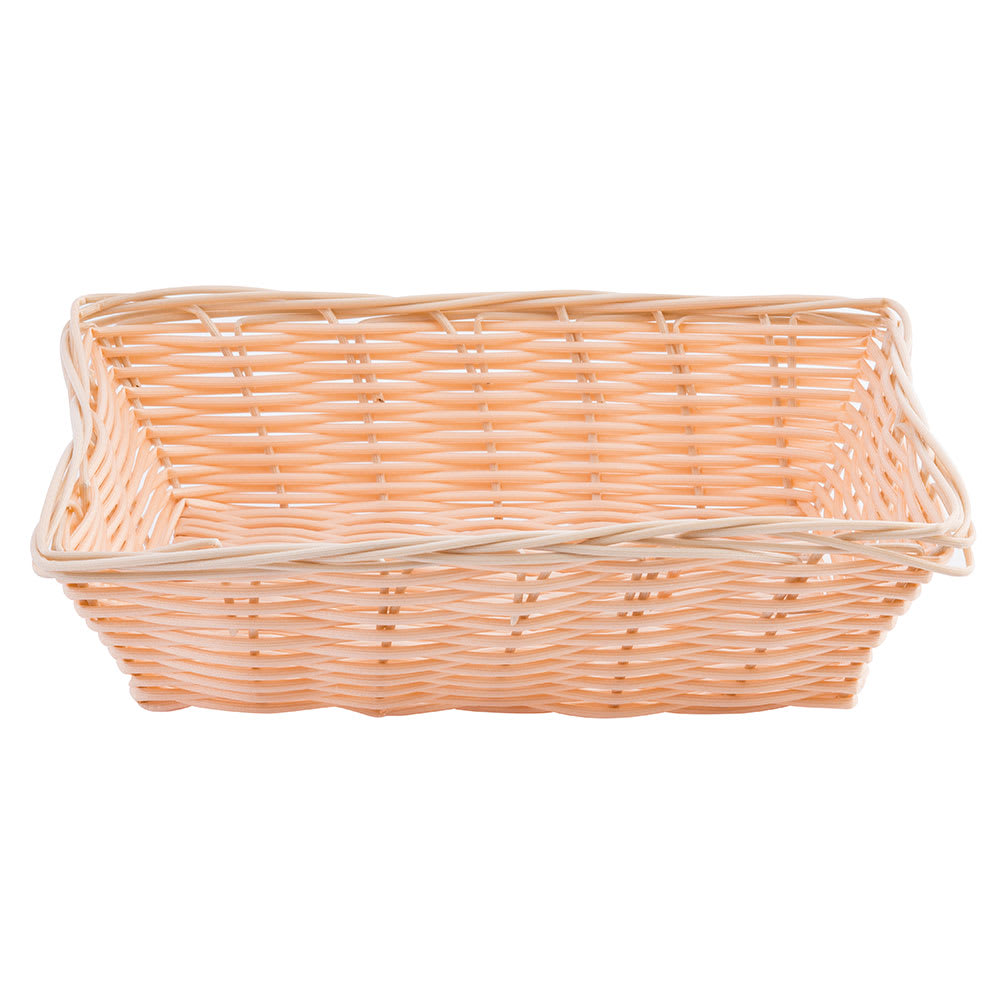 Tablecraft 1172W Handwoven Basket, 9" x 6" x 2 1/2", Rectangular, Natural