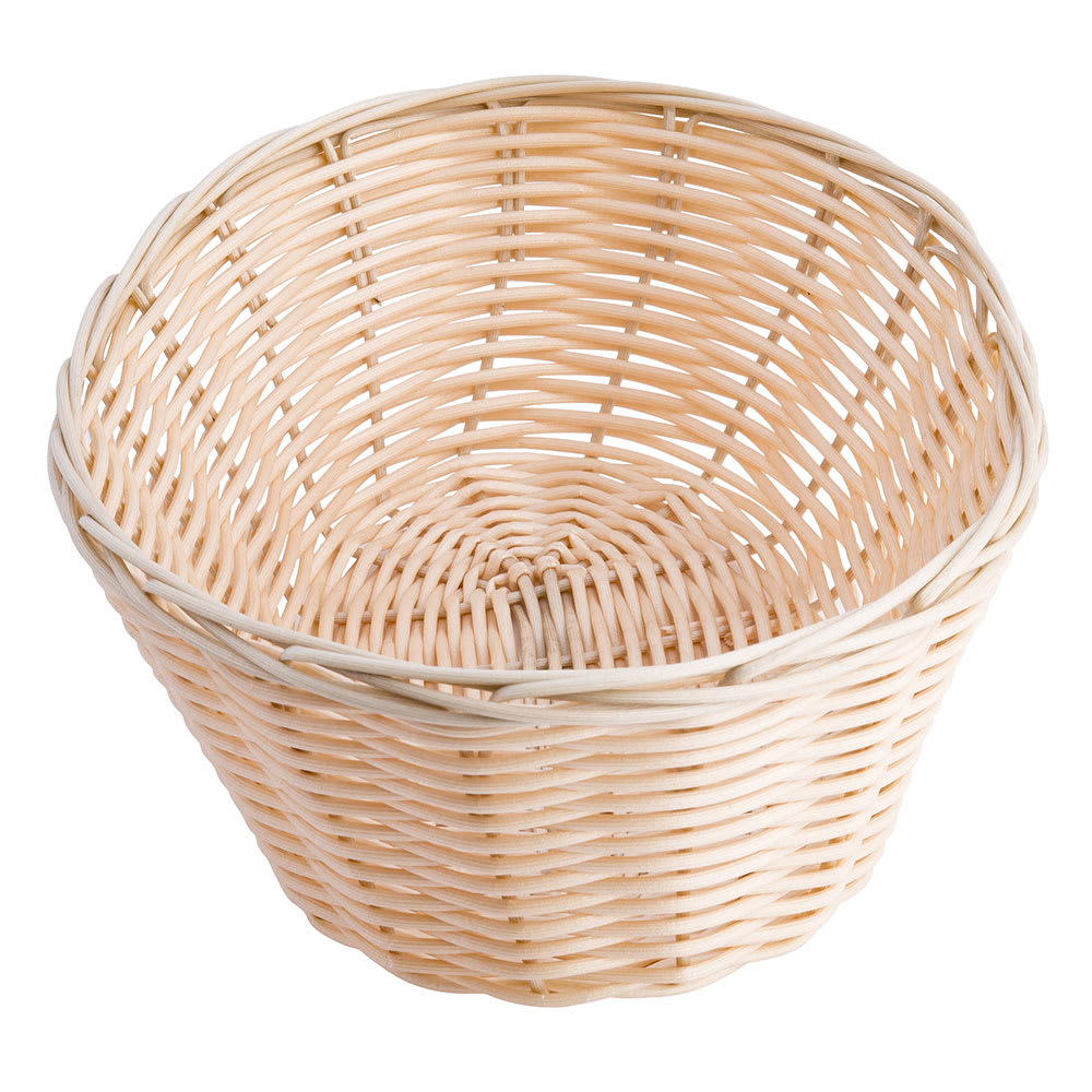 Tablecraft 1176W Woven Basket, 10", Oval, Natural