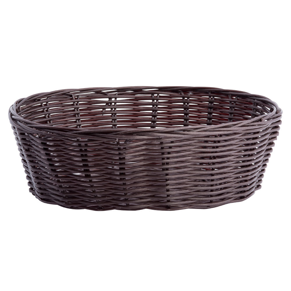 Tablecraft 1476 Handwoven Basket, 10 x 6 1/2 x 3", Polypropylene Cord