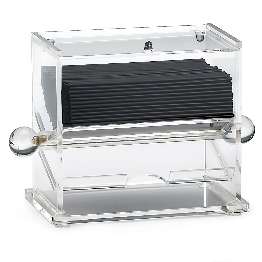 Tablecraft 226 Single Sided Stir Stick Dispenser Clear