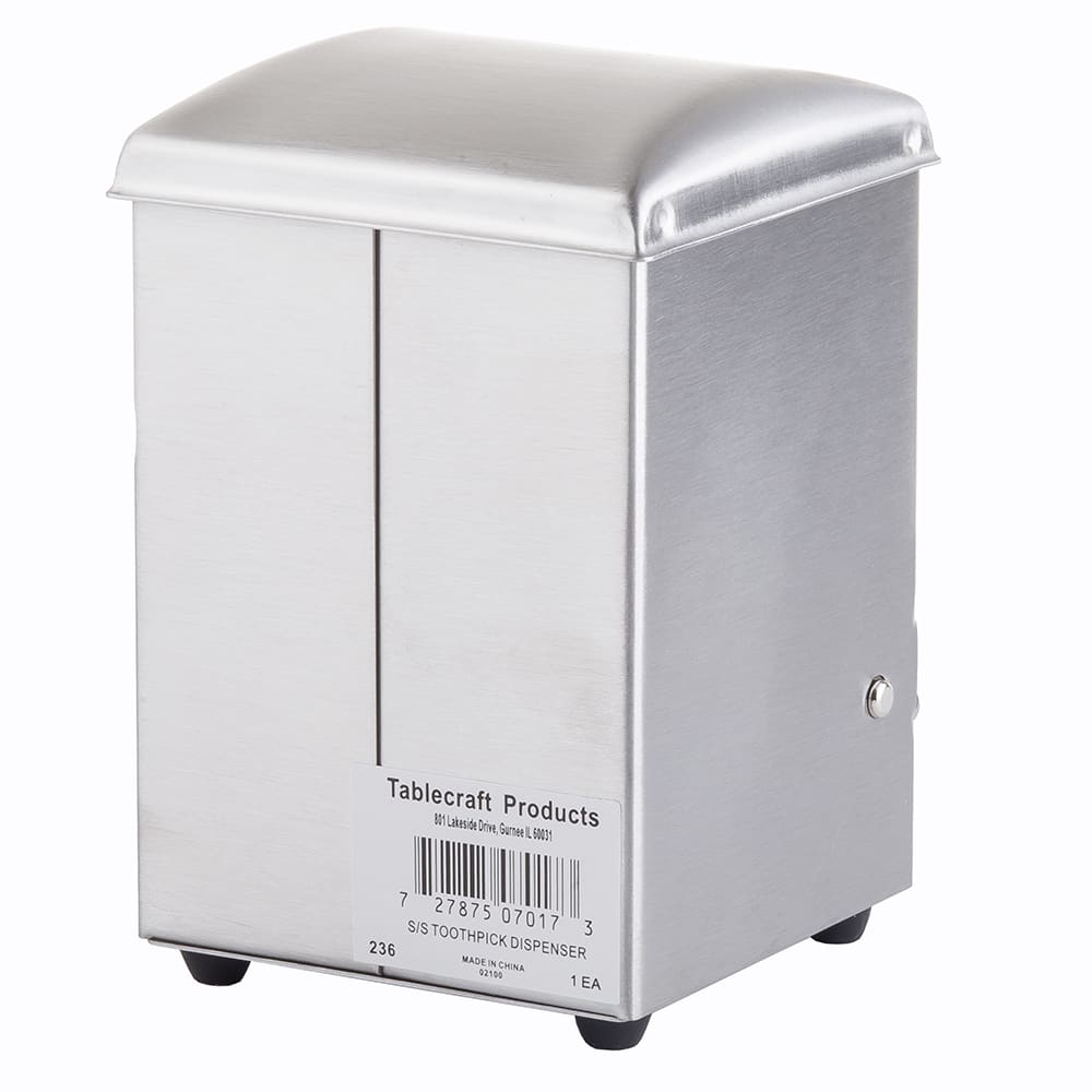 Tablecraft 236 Toothpick Dispenser, Stainless