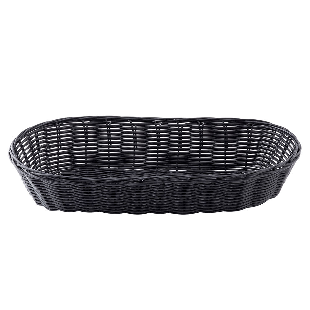 Tablecraft 2418 Handwoven Basket, 15 x 6 x 3", Polypropylene Cord