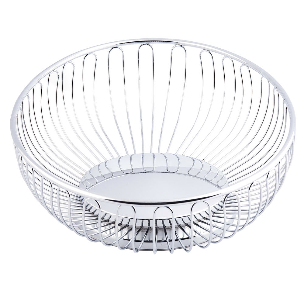 Tablecraft 4176 Bread Basket, Basket, Chrome Plated, Oval