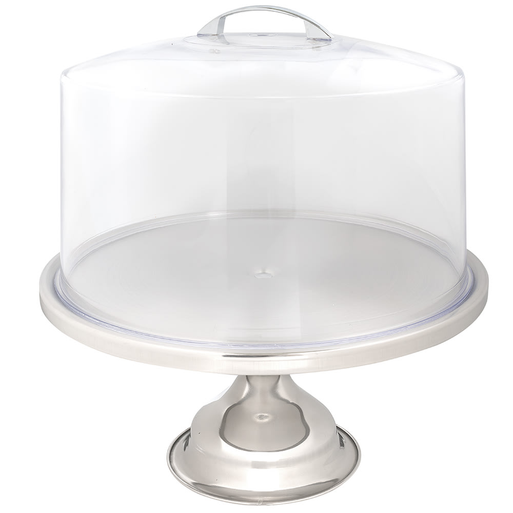 Tablecraft 821422 Cake Stand & Cover Set, 12 3/4 x 13 3/4"