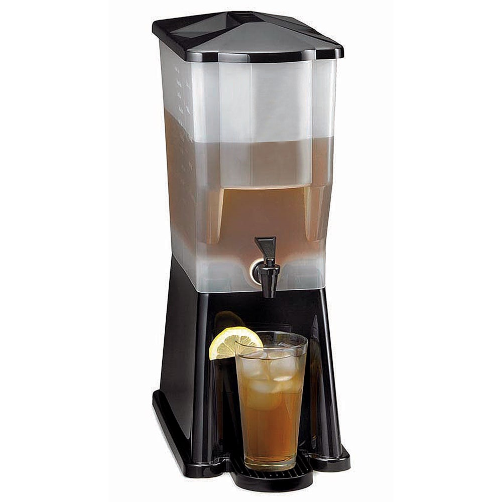 Tablecraft H353DP 3 gal Beverage Dispenser Plastic Container, Black Base