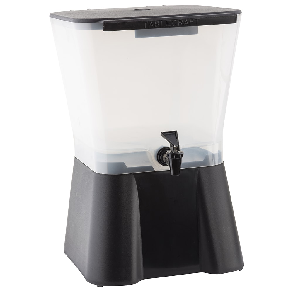 Tablecraft H953 3 gal Beverage Dispenser Plastic Container, Black Base