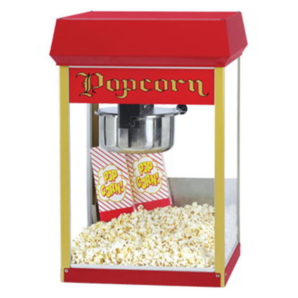 Gold Medal 2408 120208 FunPop Popcorn Machine w/ 8oz EZ Kleen Kettle & Red Dome, 120/208V
